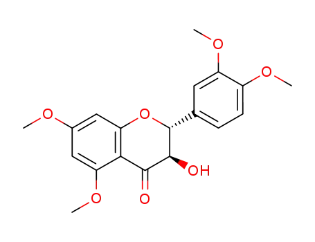 Molecular Structure of 6563-36-6 (5,7,3',4'-Taxifolin tetramethyl ether)