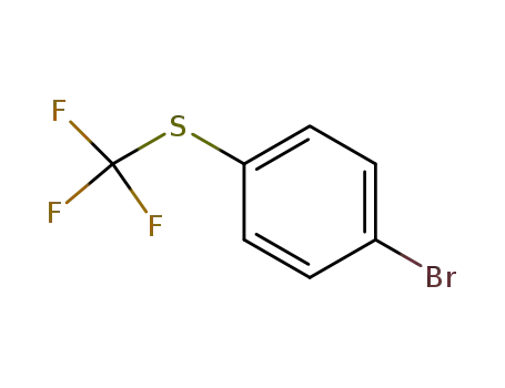 Molecular Structure of 333-47-1 (4-(TRIFLUOROMETHYLTHIO)BROMOBENZENE)
