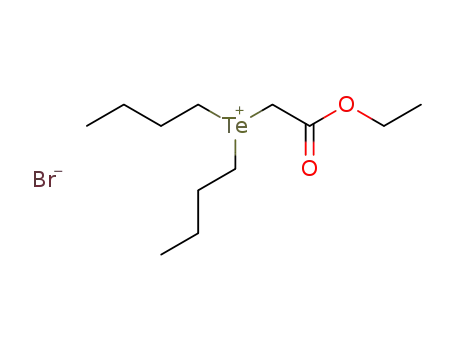 Molecular Structure of 133505-33-6 (Telluronium, dibutyl(2-ethoxy-2-oxoethyl)-, bromide)