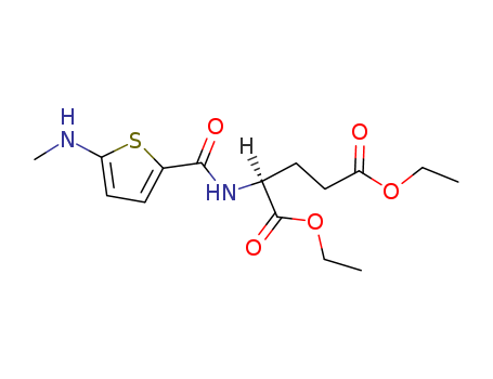 L-Glutamic acid,N-[[5-(methylamino)-2-thienyl]carbonyl]-, 1,5-diethyl ester