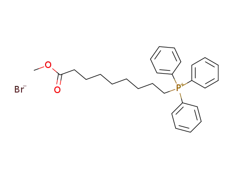 Molecular Structure of 67878-16-4 ((8-methoxycarbonyloctyl)triphenylphosphonium bromide)