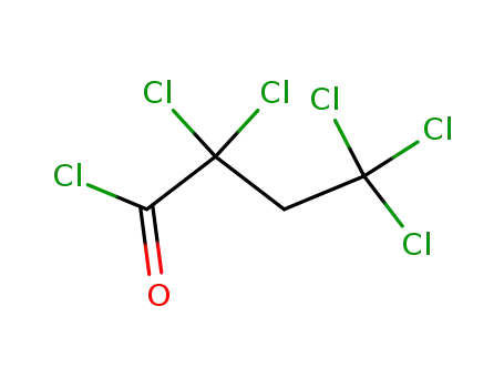 Molecular Structure of 72060-97-0 (2,2,4,4,4-Pentachlorbuttersaeurechlorid)