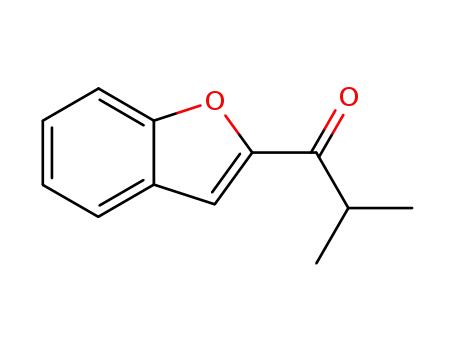 Molecular Structure of 91420-41-6 (1-Propanone, 1-(2-benzofuranyl)-2-methyl-)