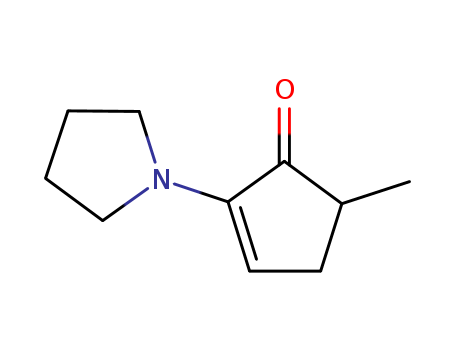 2-Cyclopenten-1-one, 5-methyl-2-(1-pyrrolidinyl)-