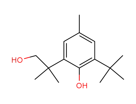 Molecular Structure of 112700-14-8 (Benzeneethanol,3-(1,1-dimethylethyl)-2-hydroxy-b,b,5-trimethyl-)