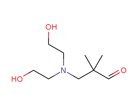 Molecular Structure of 1122612-55-8 (3-(N,N-bis(2-hydroxyethyl)amino)-2,2-dimethylpropanal)