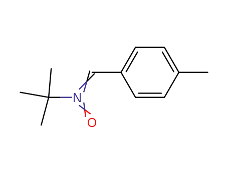 Molecular Structure of 40117-29-1 (N-[(4-Methylphenyl)methylene]-2-methyl-2-propanamine N-oxide)