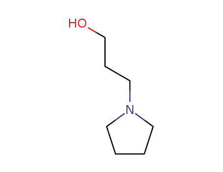 Molecular Structure of 19748-66-4 (1-(3-HYDROXYPROPYL)-PYRROLIDINE)