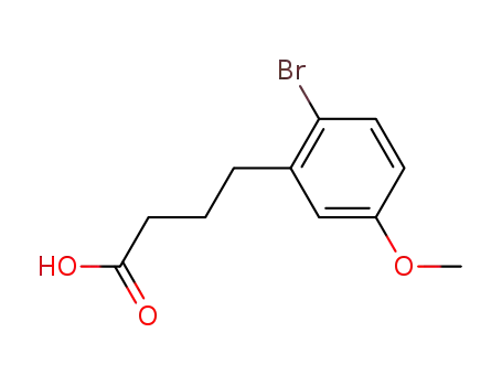 Molecular Structure of 77259-95-1 (γ-(2-bromo-5-methoxyphenyl)butyric acid)