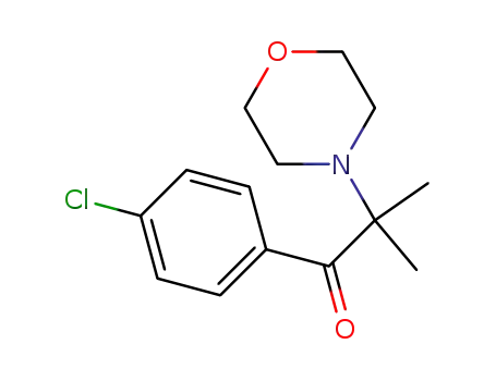 Molecular Structure of 88324-57-6 (1-(4-Chlorophenyl)-2-Methyl-2-Morpholinopropan-1-one)