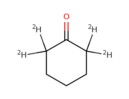 Molecular Structure of 1006-03-7 (Cyclohexanone-2,2,6,6-d4)