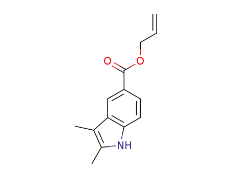 Molecular Structure of 1266458-65-4 (allyl 2,3-dimethyl-1H-indole-5-carboxylate)