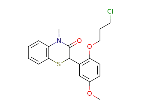 2H-1,4-Benzothiazin-3(4H)-one,
2-[2-(3-chloropropoxy)-5-methoxyphenyl]-4-methyl-