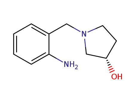 Molecular Structure of 1227263-77-5 ((3S)-1-[(2-aminophenyll)methyl]pyrrolidin-3-ol)