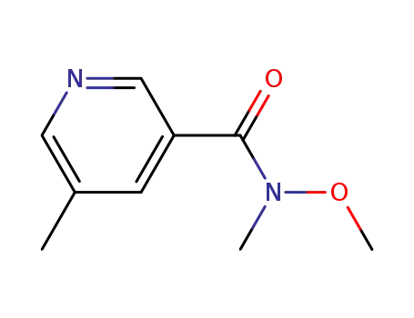 Molecular Structure of 342602-12-4 (N-methoxy-N,5-dimethylnicotinamide)