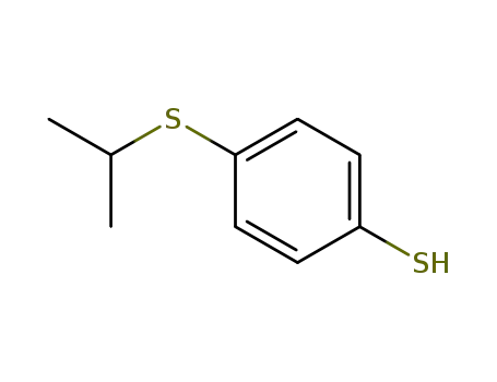 Molecular Structure of 76227-90-2 (Benzenethiol, 4-[(1-methylethyl)thio]-)