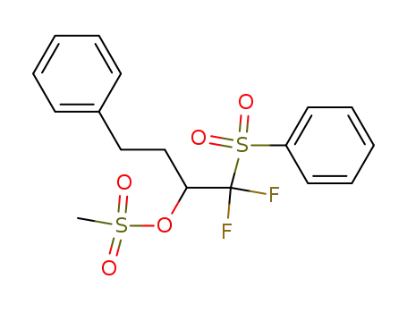 methanesulfonic acid 1-(benzenesulfonyl-difluoro-methyl)-3-phenyl-propyl ester