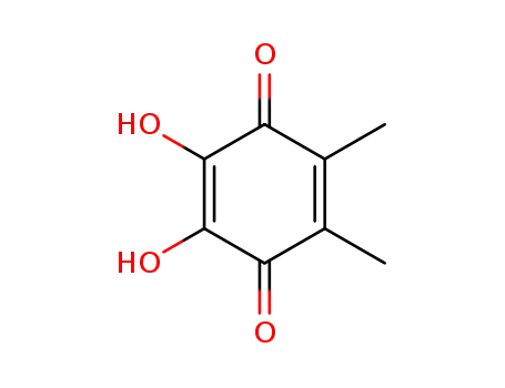 Molecular Structure of 2188-79-6 (2,5-Cyclohexadiene-1,4-dione, 2,3-dihydroxy-5,6-dimethyl-)