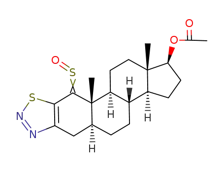 (1Z)-17β-acetoxy-5α-androst-2-eno<3,2-d><1,2,3>thiadiazole-1-thione S-oxide