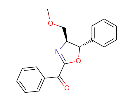 Molecular Structure of 63007-15-8 (trans-(4S,5S)-2-benzoyl-4-(methoxymethyl)-5-phenyl-2-oxazoline)