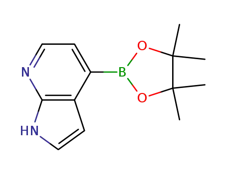Molecular Structure of 942919-26-8 (1H-Pyrrolo[2,3-b]pyridine, 4-(4,4,5,5-tetramethyl-1,3,2-dioxaborolan-2-yl)-)