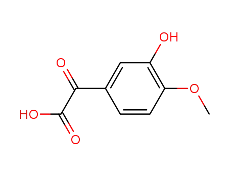 Molecular Structure of 199992-39-7 ((3-hydroxy-4-methoxy-phenyl)-glyoxylic acid)