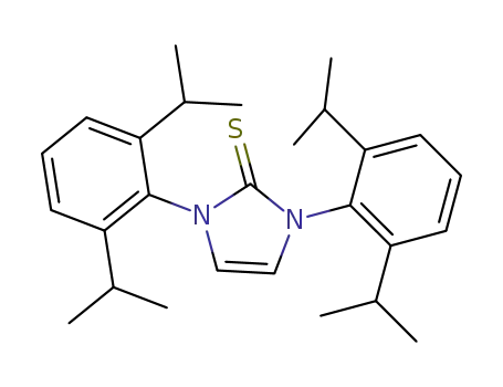 Molecular Structure of 1311297-12-7 (1,3-bis(2,6-diisopropylphenyl)-1H-imidazole-2(3H)-thione)