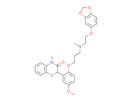 Molecular Structure of 116476-16-5 (Levosemotiadil)