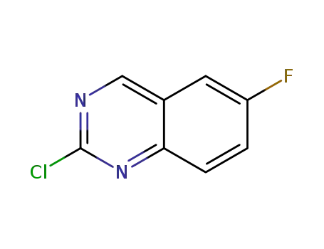Molecular Structure of 113082-27-2 (2-chloro-6-fluoroquinazoline)