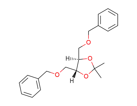 Molecular Structure of 91604-40-9 (1,4-di-O-benzyl-2,3-O-isopropylidene-D-threitol)