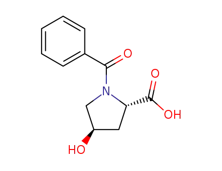 Molecular Structure of 31560-19-7 (N-BENZOYL-4-HYDROXYPROLINE)