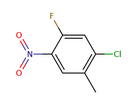 Molecular Structure of 112108-73-3 (1-CHLORO-5-FLUORO-2-METHYL-4-NITRO-BENZENE)
