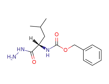 Molecular Structure of 42384-22-5 (benzyl (1-hydrazinyl-4-methyl-1-oxopentan-2-yl)carbamate (non-preferred name))