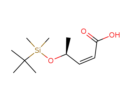 2-Pentenoic acid, 4-[[(1,1-dimethylethyl)dimethylsilyl]oxy]-, (2Z,4S)-