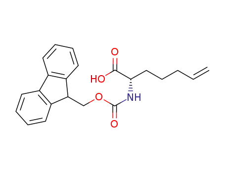 Molecular Structure of 856412-22-1 ((S)-N-Fmoc-2-(4'-pentenyl)glycine)