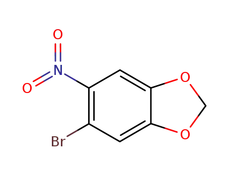 Molecular Structure of 7748-58-5 (5-BROMO-6-NITROBENZO(1,3)DIOXOLE)