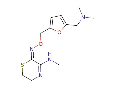 2H-1,4-Thiazin-2-one, 5,6-dihydro-3-(methylamino)-, O-[[5-[(dimethylamino)methyl]-2-furanyl]methyl]oxime
