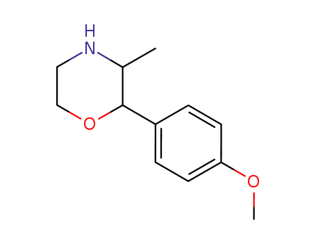 Molecular Structure of 100369-95-7 (2-(4-METHOXY-PHENYL)-3-METHYL-MORPHOLINE)