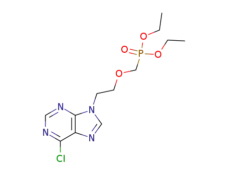 Molecular Structure of 185900-69-0 (O,O-diethyl((2-(6-chloro-9H-purin-9-yl)ethoxy)methyl)phosphonate)
