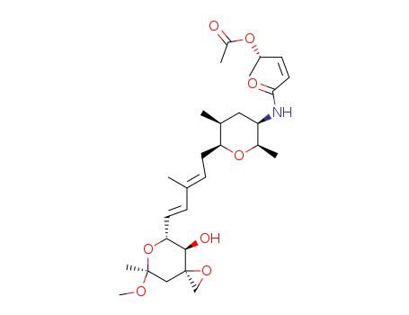 2-Pentenamide, 4-(acetyloxy)-N-[(2R,3R,5S,6S)-tetrahydro-6-[(2E,4E)-5-[(3R,4R,5R,7 S)-4-hydroxy-7-methoxy-7-methyl-1,6-dioxaspiro[2.5]oct-5-yl]-3-methyl- 2,4-pentadienyl]-2,5-dimethyl-2H-pyran-3-yl]-,