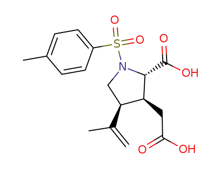 (2S,3S,4S)-3-Carboxymethyl-4-isopropenyl-1-(toluene-4-sulfonyl)-pyrrolidine-2-carboxylic acid