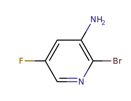 Molecular Structure of 884495-03-8 (3-Amino-2-bromo-5-fluoropyridine)