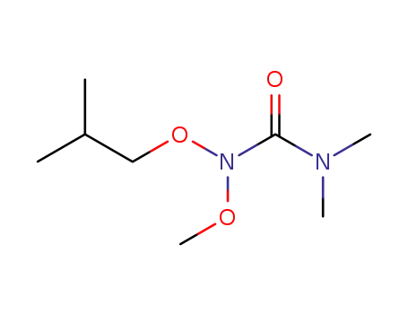 Molecular Structure of 88470-25-1 (Urea, N-methoxy-N',N'-dimethyl-N-(2-methylpropoxy)-)