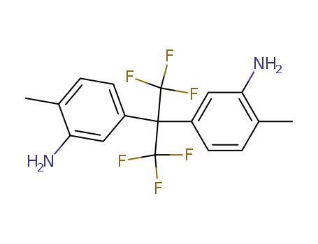 Molecular Structure of 116325-74-7 (2,2-BIS(3-AMINO-4-METHYLPHENYL)HEXAFLUOROPROPANE)