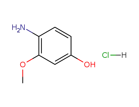 Molecular Structure of 37966-57-7 (4-amino-3-methoxyphenol hydrochloride)