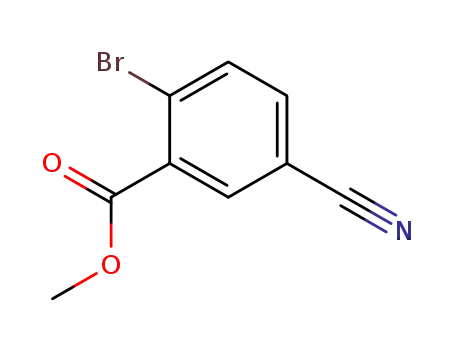 Molecular Structure of 1031927-03-3 (Methyl 2-bromo-5-cyanobenzoate)