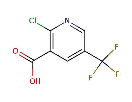 Molecular Structure of 505084-59-3 (2-Chloro-5-(trifluoromethyl)-3-pyridinecarboxylic acid)