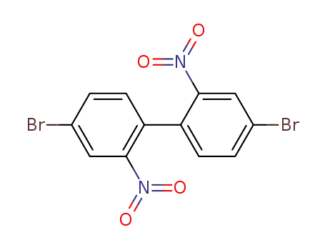 Molecular Structure of 91371-12-9 (4,4'-dibroMo-2,2'-dinitrobiphenyl)