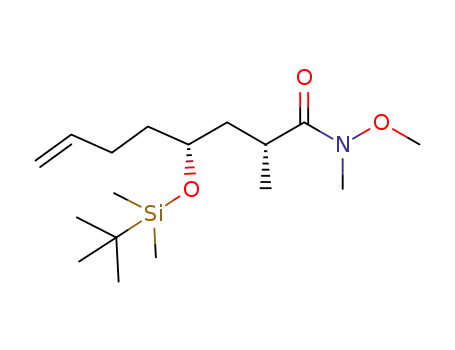 7-Octenamide, 4-[[(1,1-dimethylethyl)dimethylsilyl]oxy]-N-methoxy-N,2-dimethyl-, (2R,4R)-