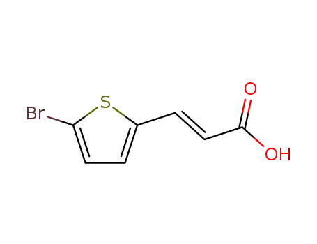 Molecular Structure of 50868-68-3 ((2E)-3-(5-Bromo(2-thienyl))prop-2-enoic acid)